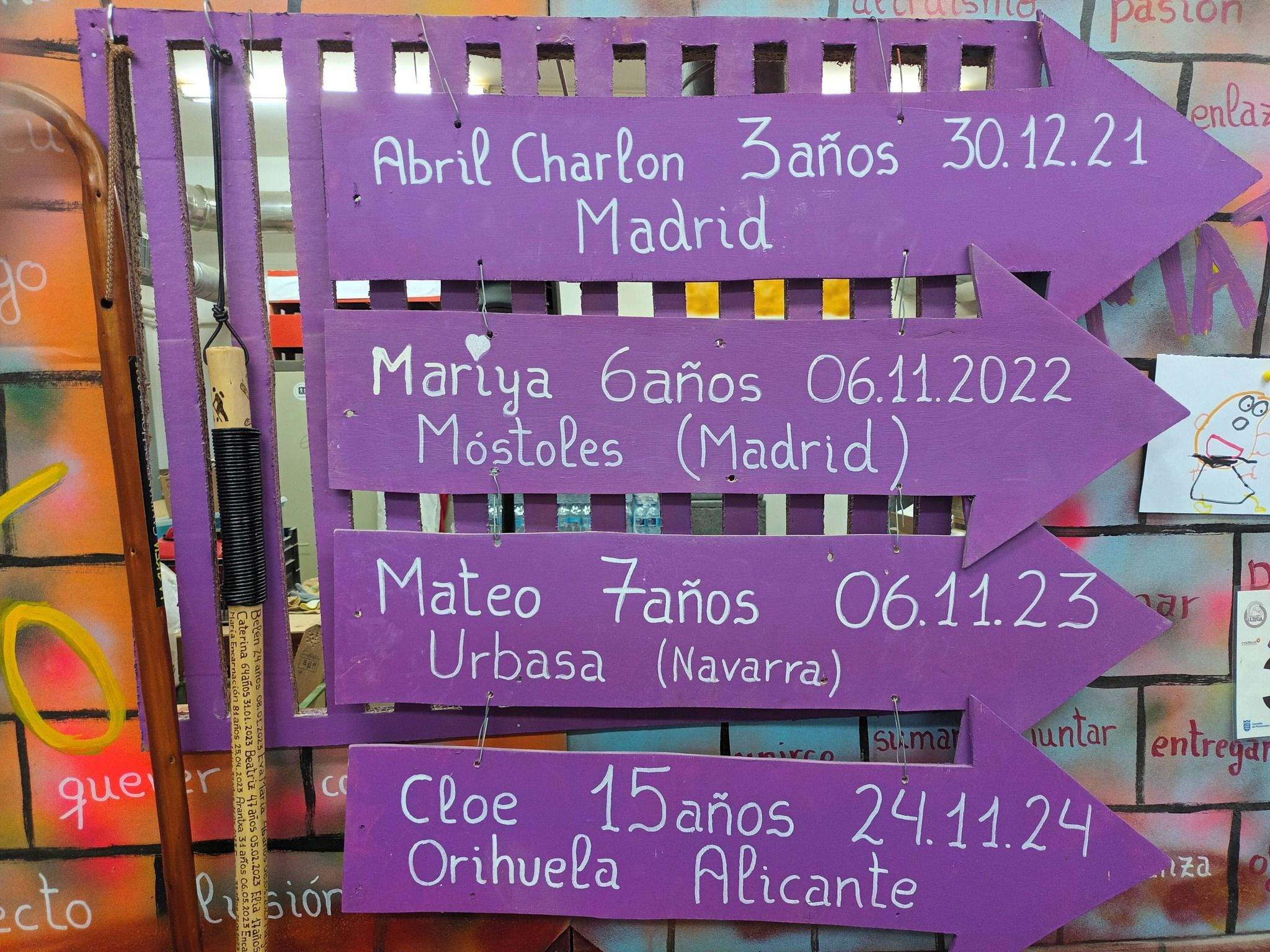Flechas del Camino Violeta