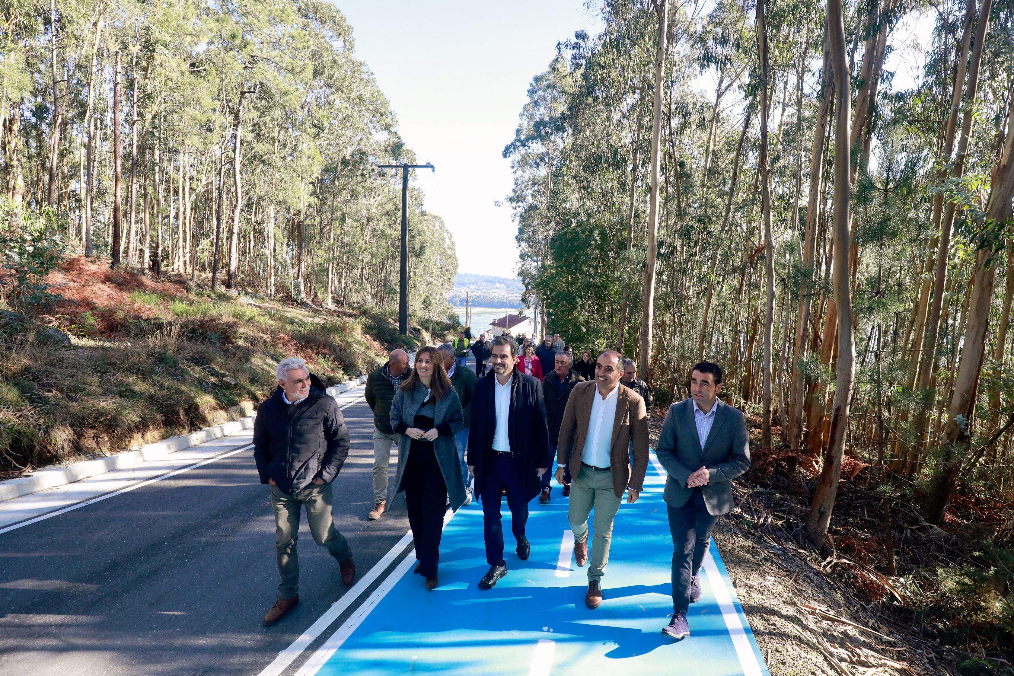 Tramo de carril bici entre Chancelas e Combarro