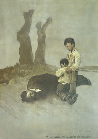 ´A derradeira leición do mestre´ / Óleo sobre tela / Castelao, 1945 ´A derradeira leición do mestre´ / Óleo sobre tela / Castelao, 1945