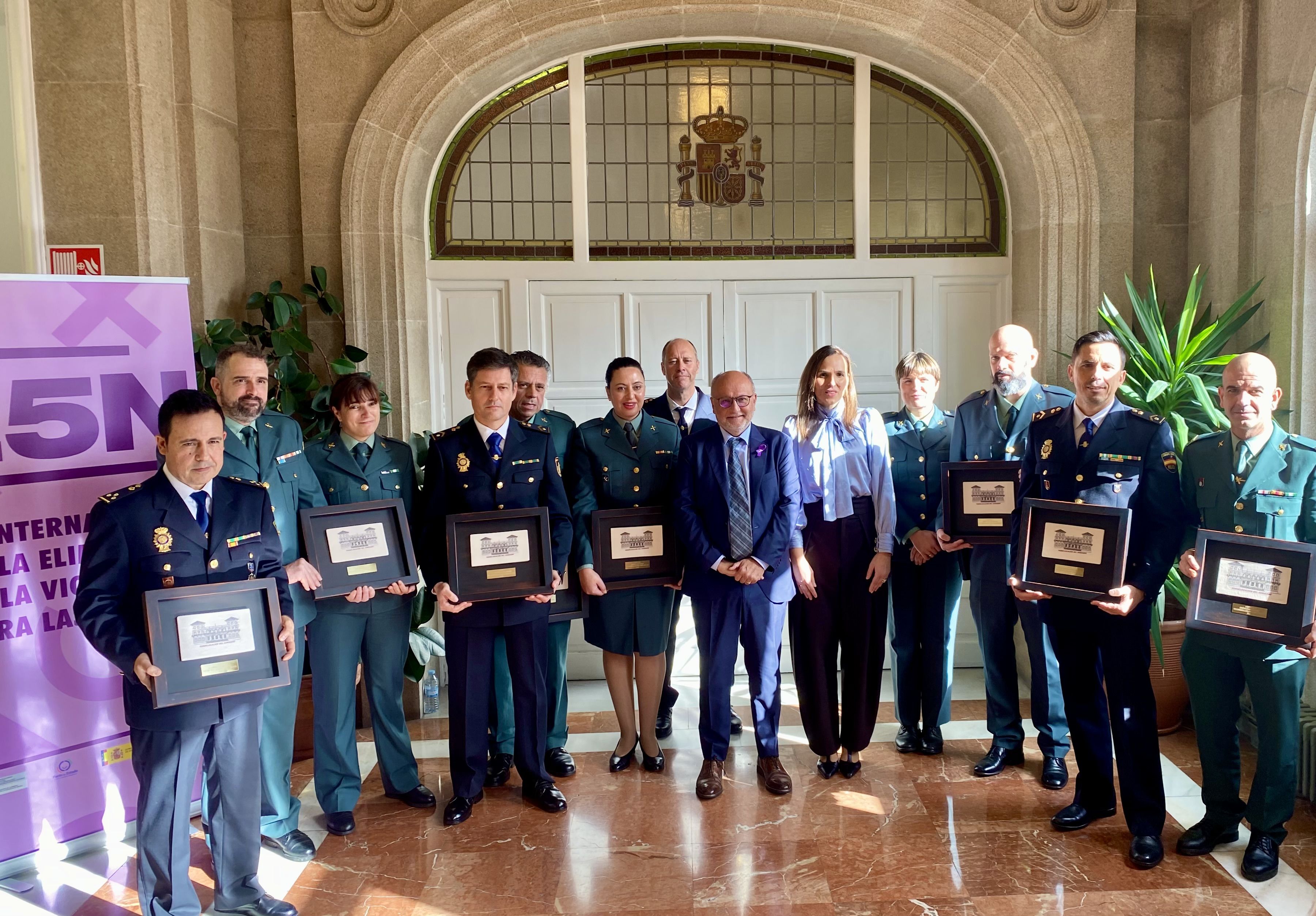 Conmemoración del 25N de 2025 en la Subdelegación del Gobierno en Pontevedra