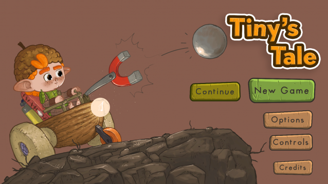 Menú principal del juego Tiny's Tale Menú principal del juego Tiny's Tale