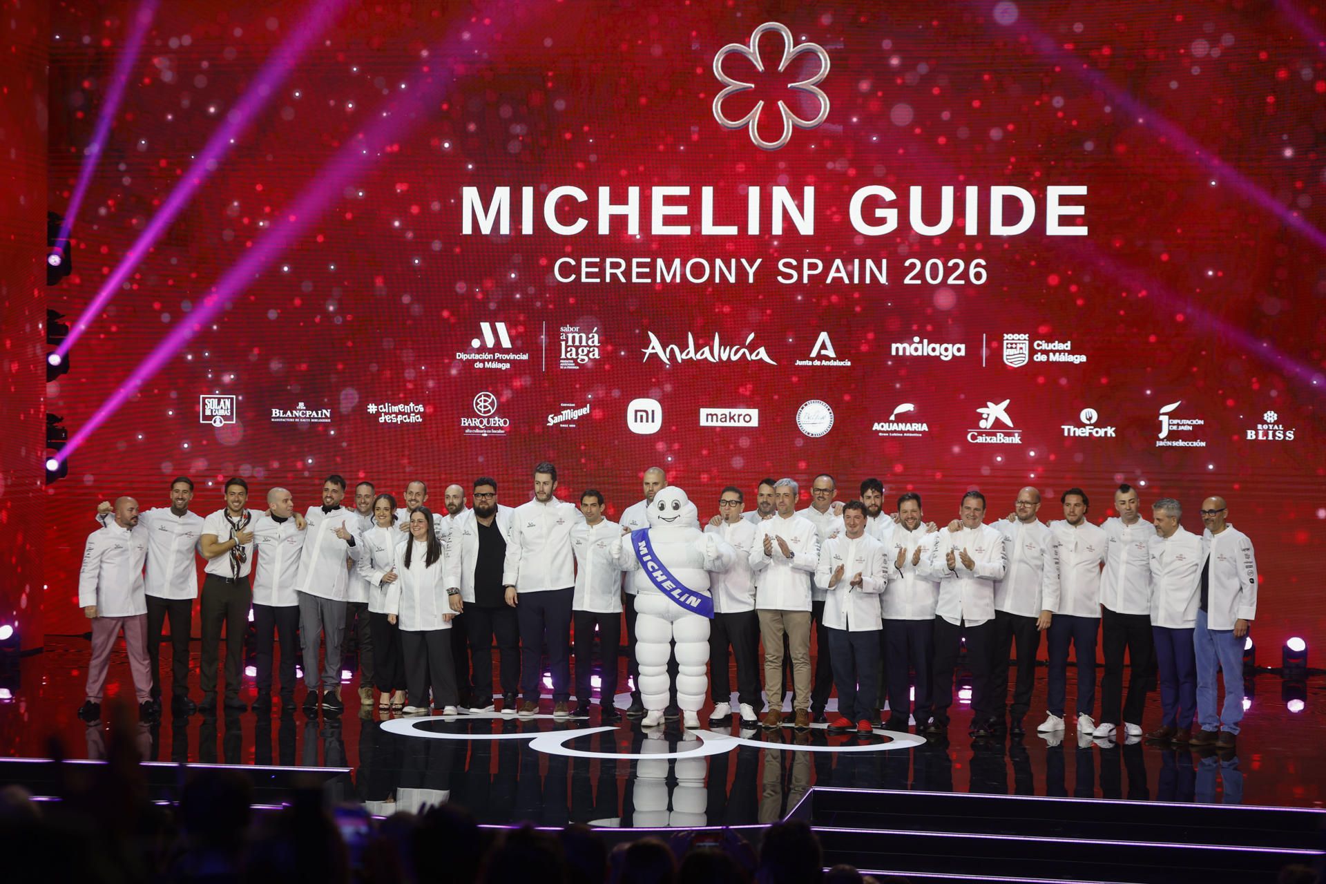 Galardonados con una Estrella Michelín durante la gala de entrega de las Estrellas Michelín 2026