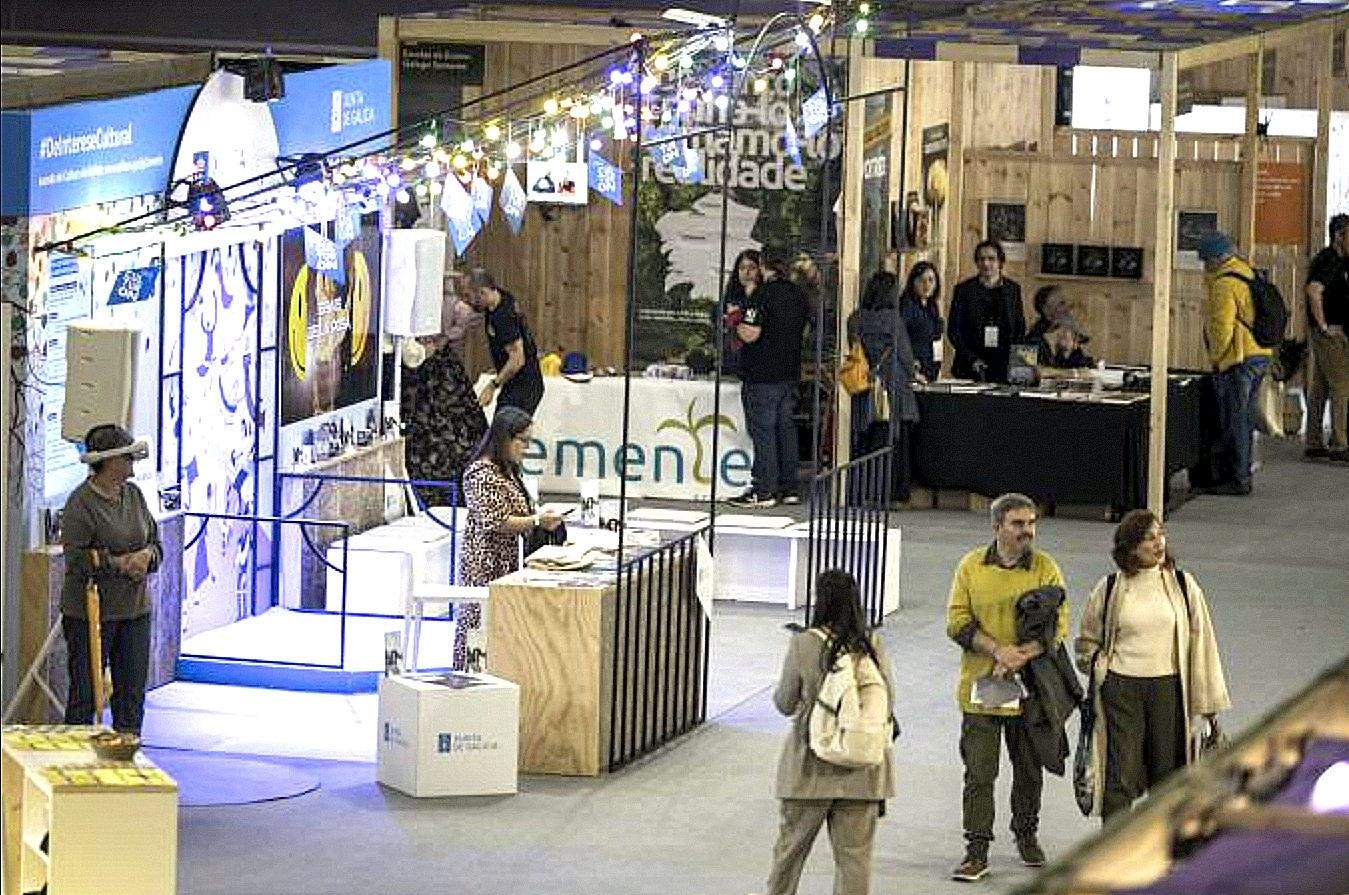 Expositor institucional de la Axencia Galega das Industrias Culturais (AGADIC) en Culturgal 2024