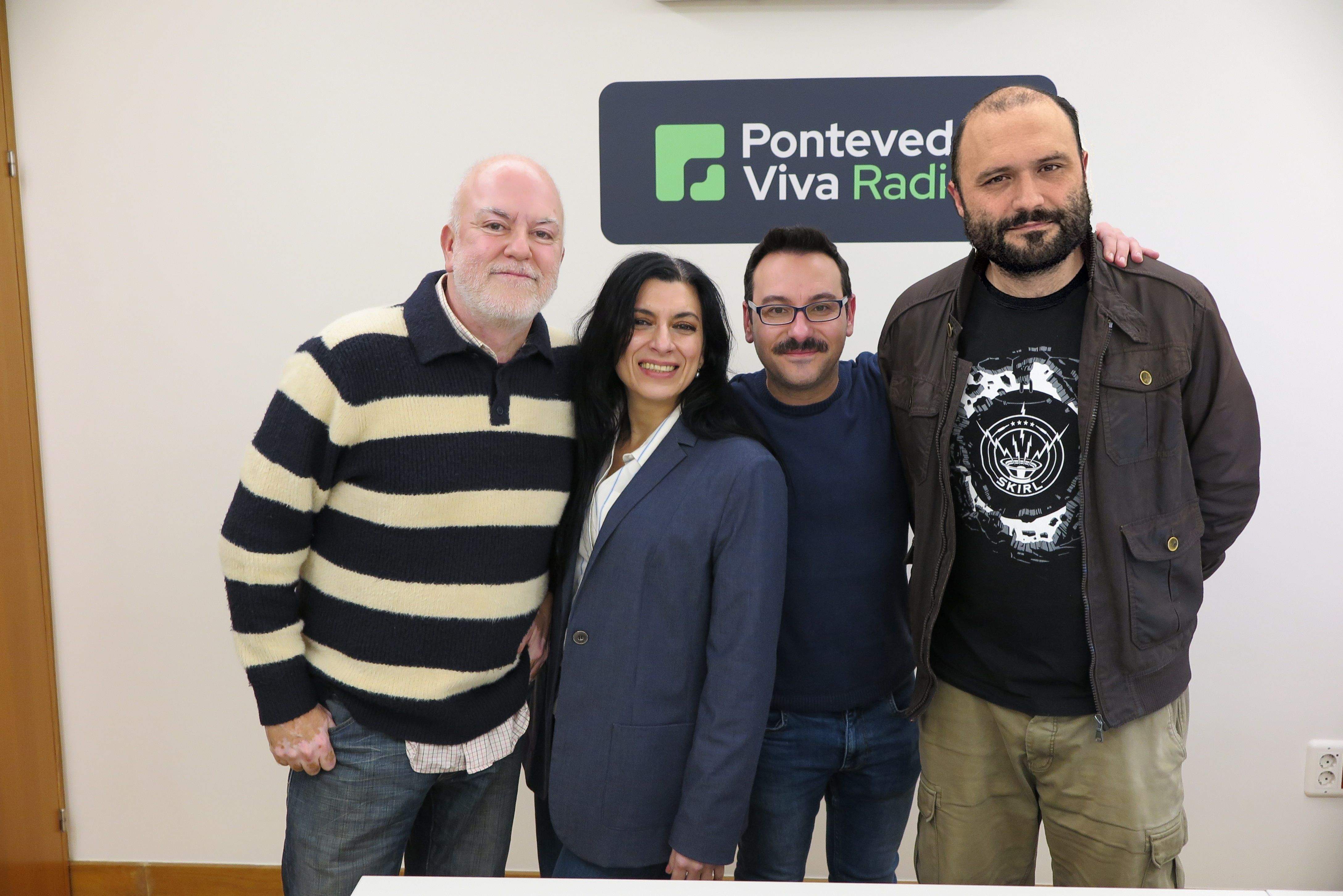 Santiago Agopian, Lorena Romero, Seve Casalderrey y Julio C Piñeiro en las 'Conversas na Ferrería'