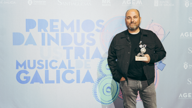 Kin Martínez, en los I Premios da Industria Musical de Galicia