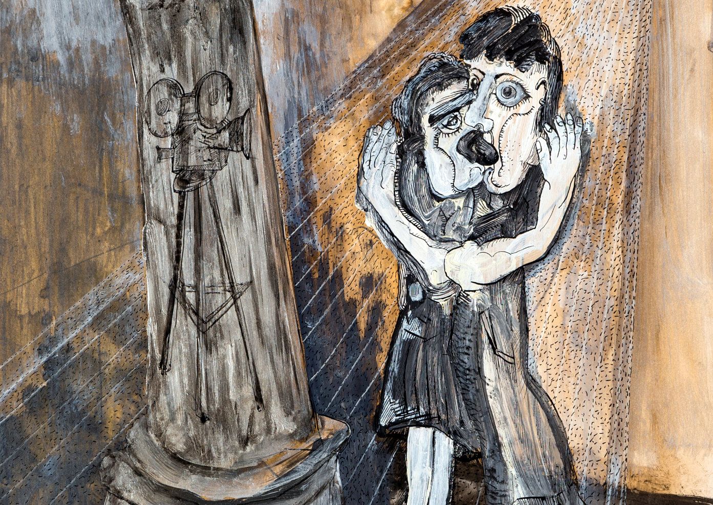Fragmento da obra de Manuel Moldes: 'Para un bico non fai falla director'