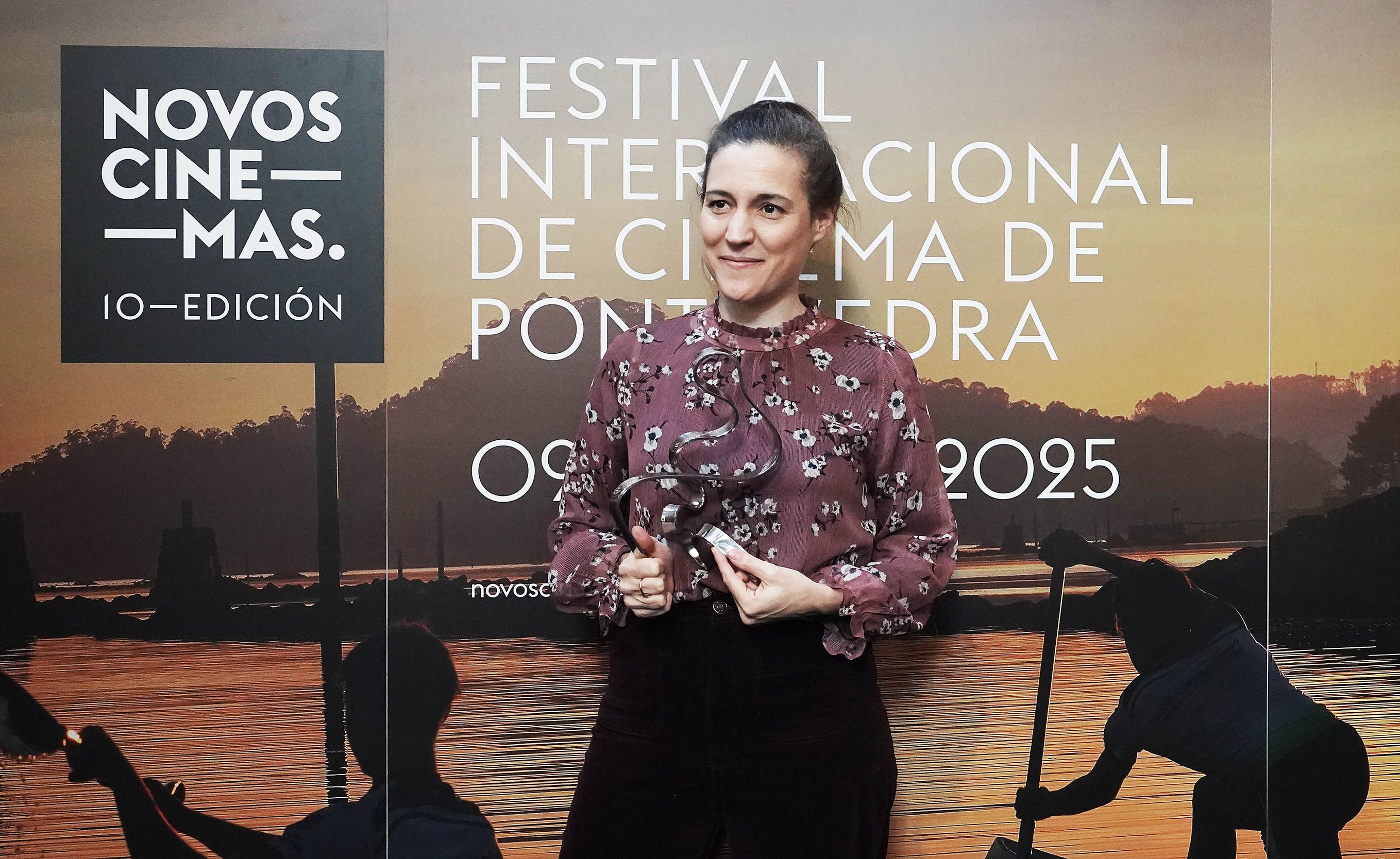 Carla Simón recibe en Pontevedra o I Premio de Cinematografía Novos Cinemas