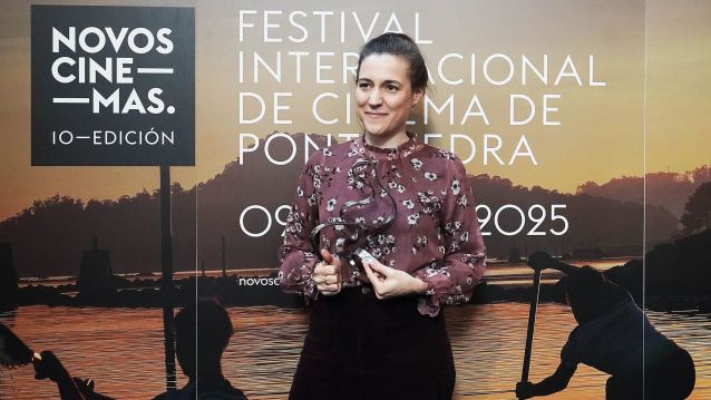 Carla Simón recibe en Pontevedra o I Premio de Cinematografía Novos Cinemas