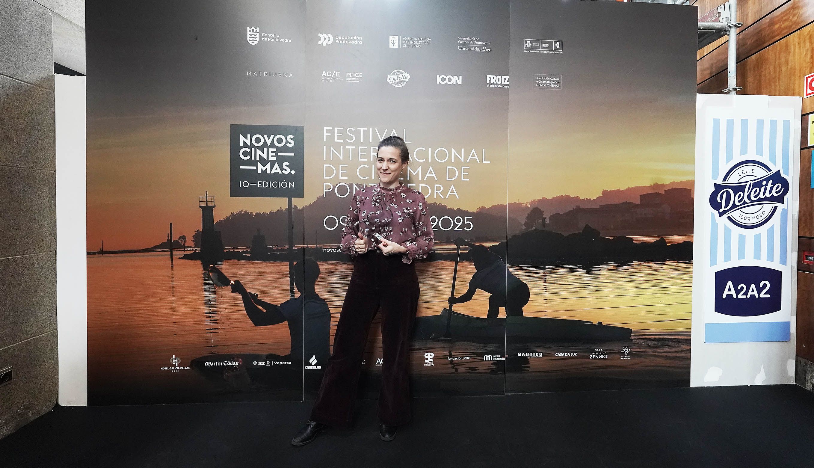 Carla Simón recibe en Pontevedra o I Premio de Cinematografía Novos Cinemas