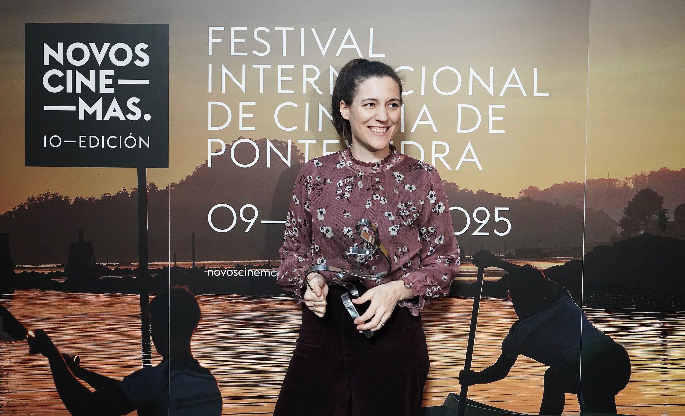 Carla Simón recibe en Pontevedra o I Premio de Cinematografía Novos Cinemas