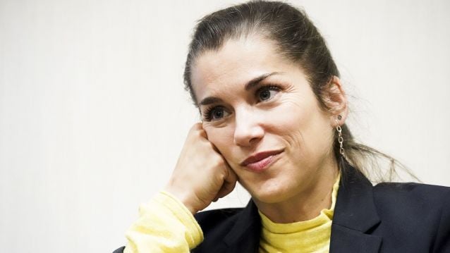 La productora María Zamora, en Pontevedra La productora María Zamora, en Pontevedra