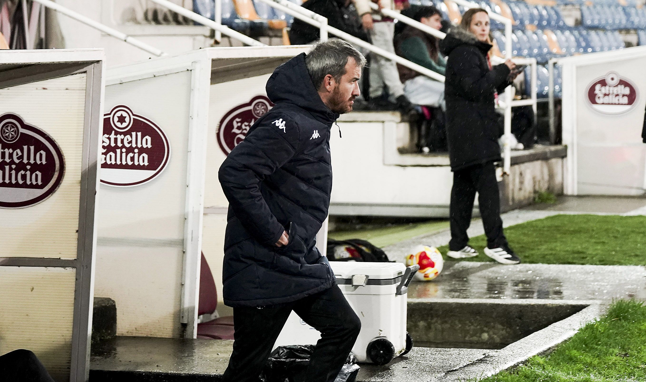 Rubén Domínguez, no partido de Copa do Rei entre Pontevedra CF e SD Eibar