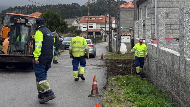 Traballos para dotar dun paso seguro ao CEIP Lourido