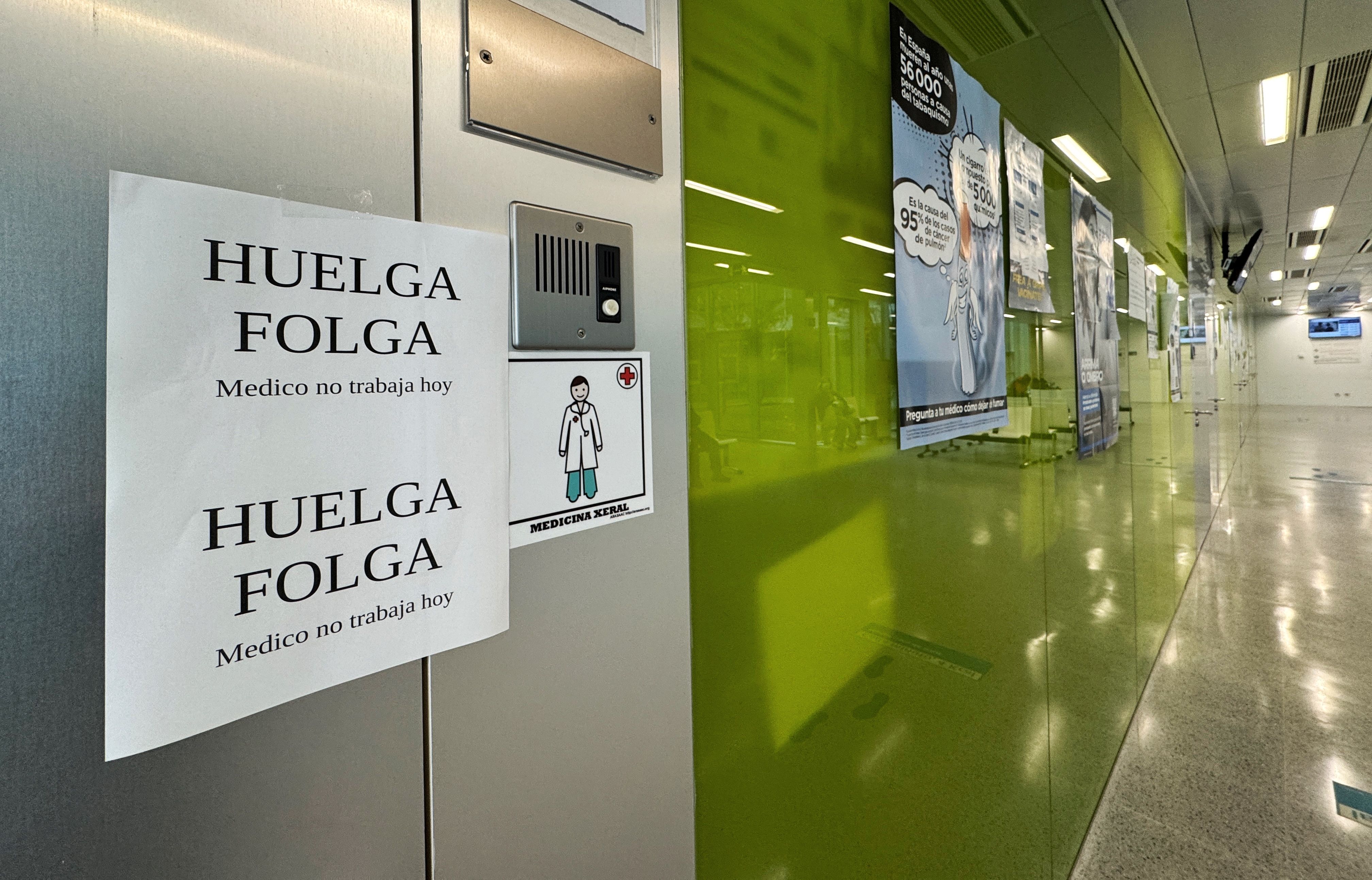 Jornada de huelga en el centro de salud de A Parda