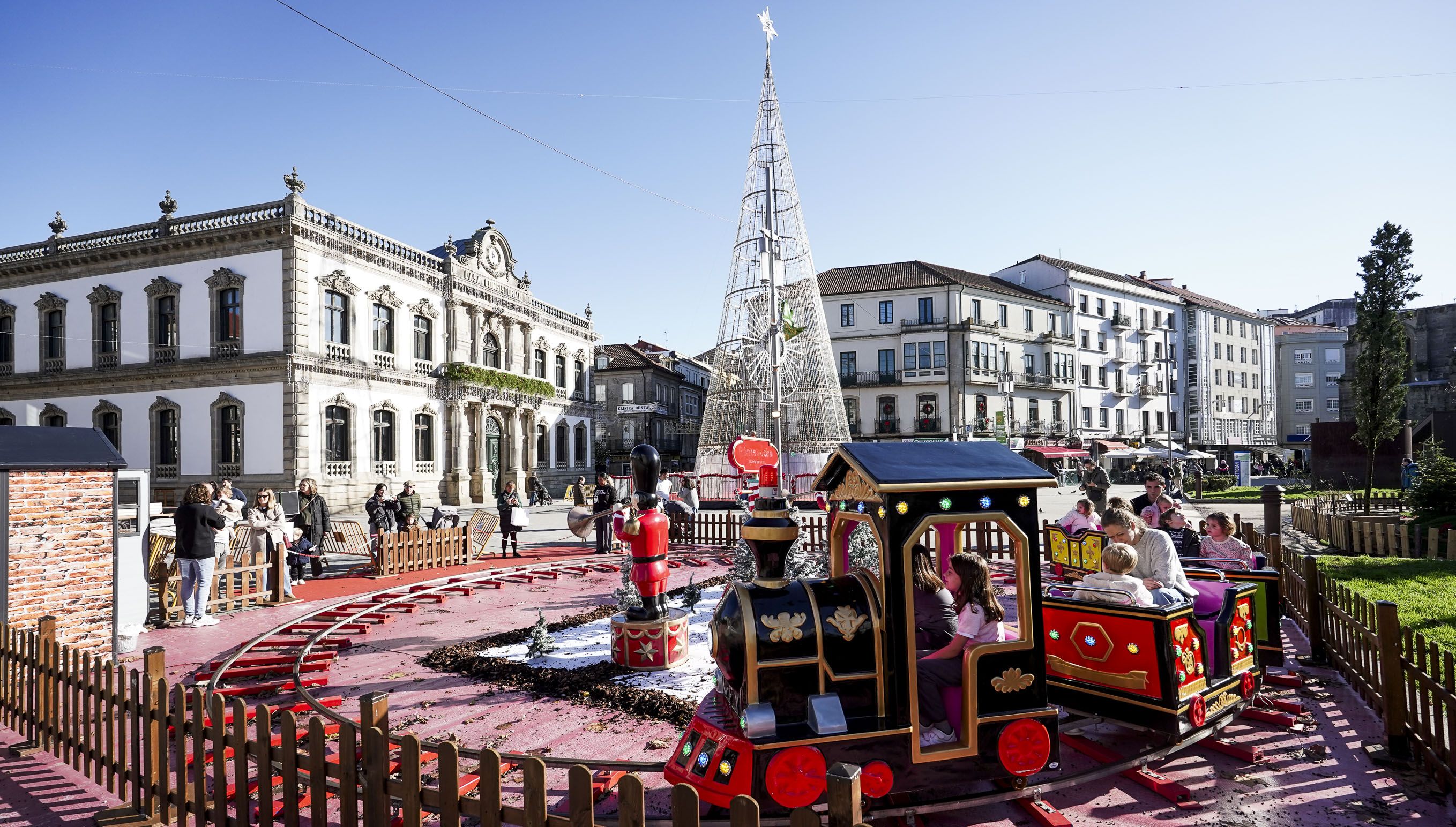 Tren de Nadal na Praza de España Tren de Nadal na Praza de España