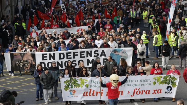 Manifestación contra Altri