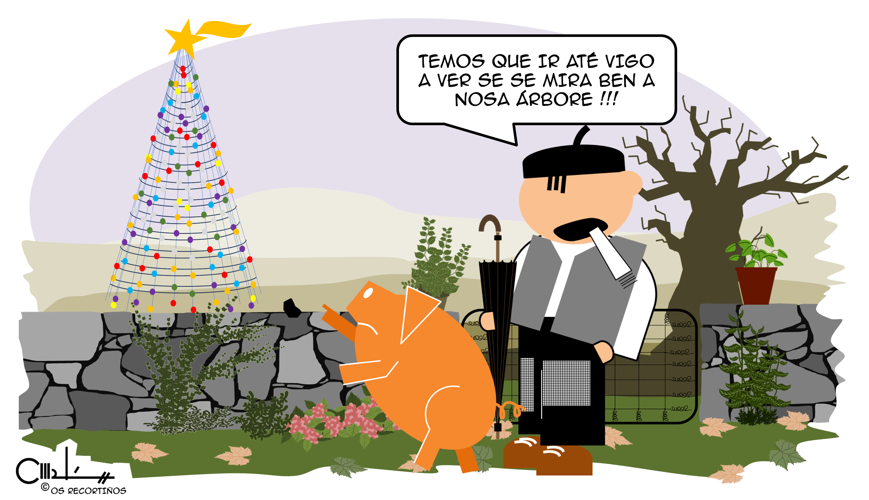 Os Recortiños ÁRBORE DE NADAL
