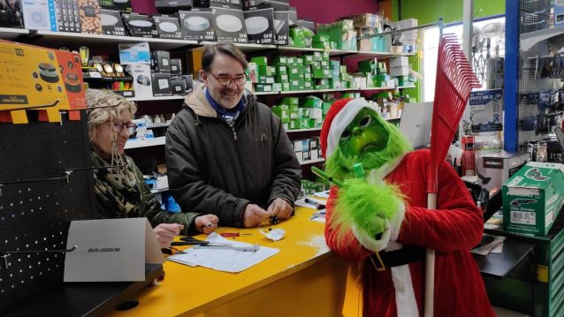 O Grinch, nun comercio de Soutomaior O Grinch, nun comercio de Soutomaior