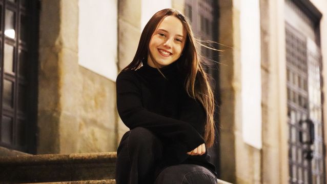 Carla Quílez, protagonista da serie 'Yakarta', en Pontevedra