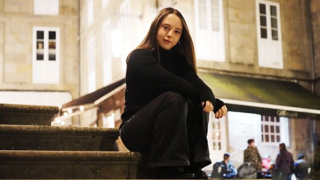 Carla Quílez, protagonista da serie 'Yakarta', en Pontevedra