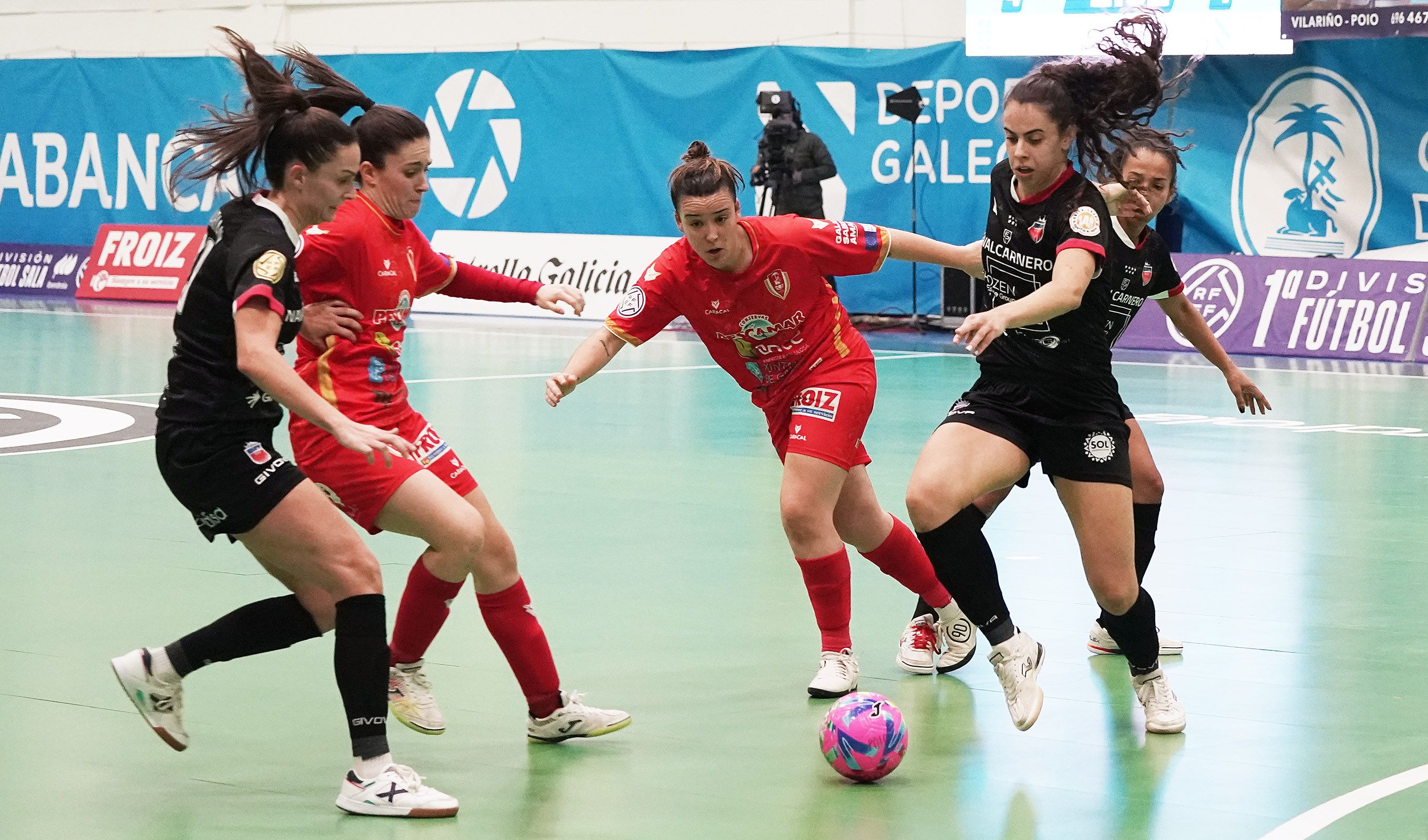 Partido de liga entre Poio Pescamar y Futsi Atlético Navalcarnero en la Seca Partido de liga entre Poio Pescamar y Futsi Atlético Navalcarnero en la Seca