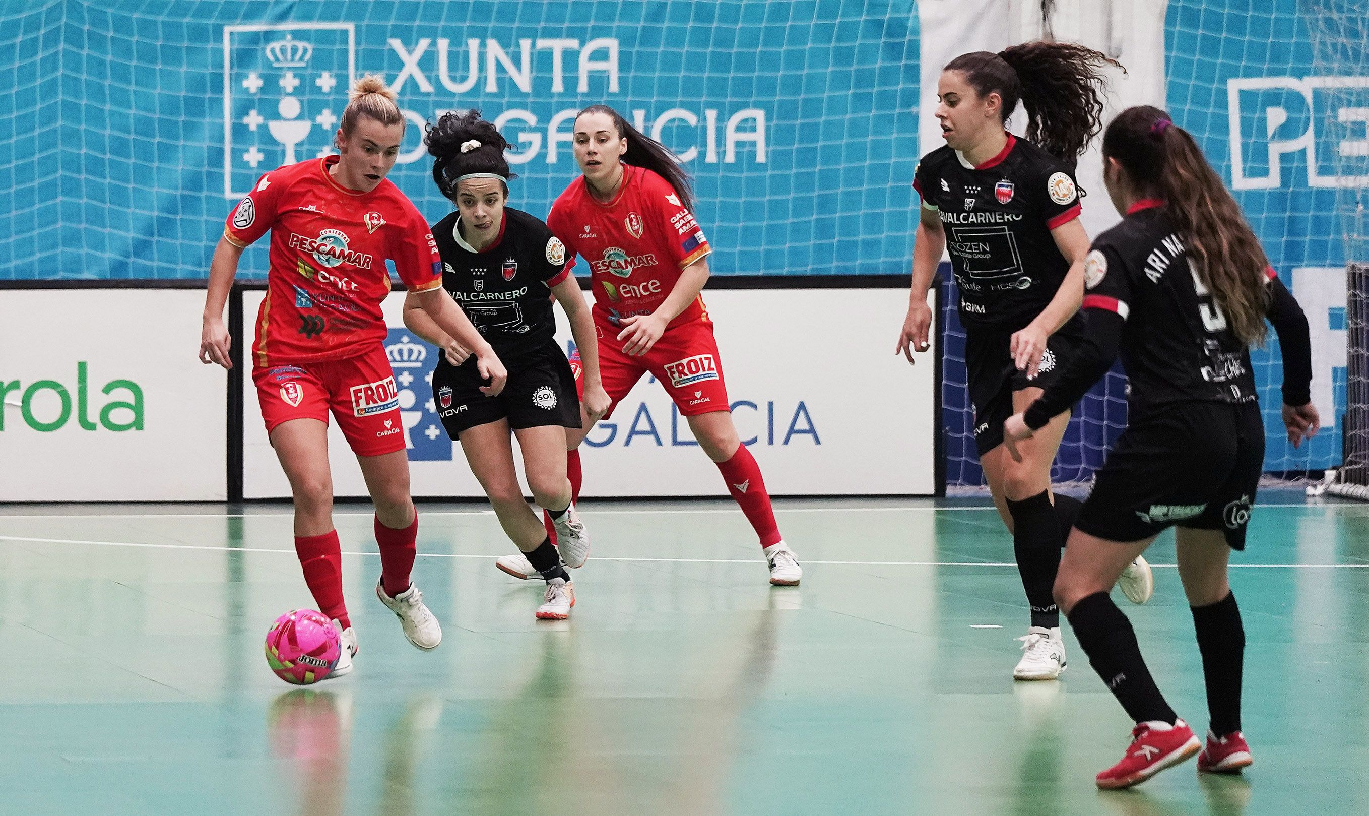 Partido de liga entre Poio Pescamar y Futsi Atlético Navalcarnero en la Seca Partido de liga entre Poio Pescamar y Futsi Atlético Navalcarnero en la Seca
