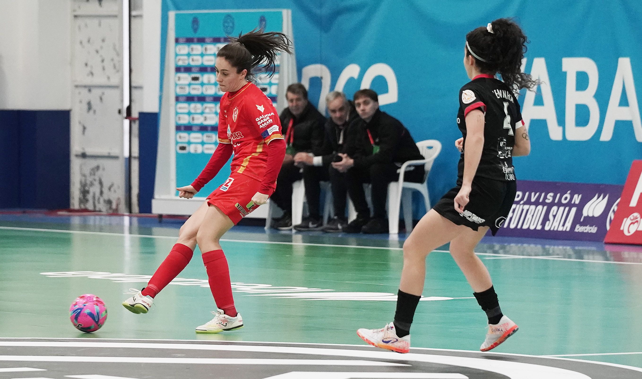 Partido de liga entre Poio Pescamar y Futsi Atlético Navalcarnero en la Seca Partido de liga entre Poio Pescamar y Futsi Atlético Navalcarnero en la Seca