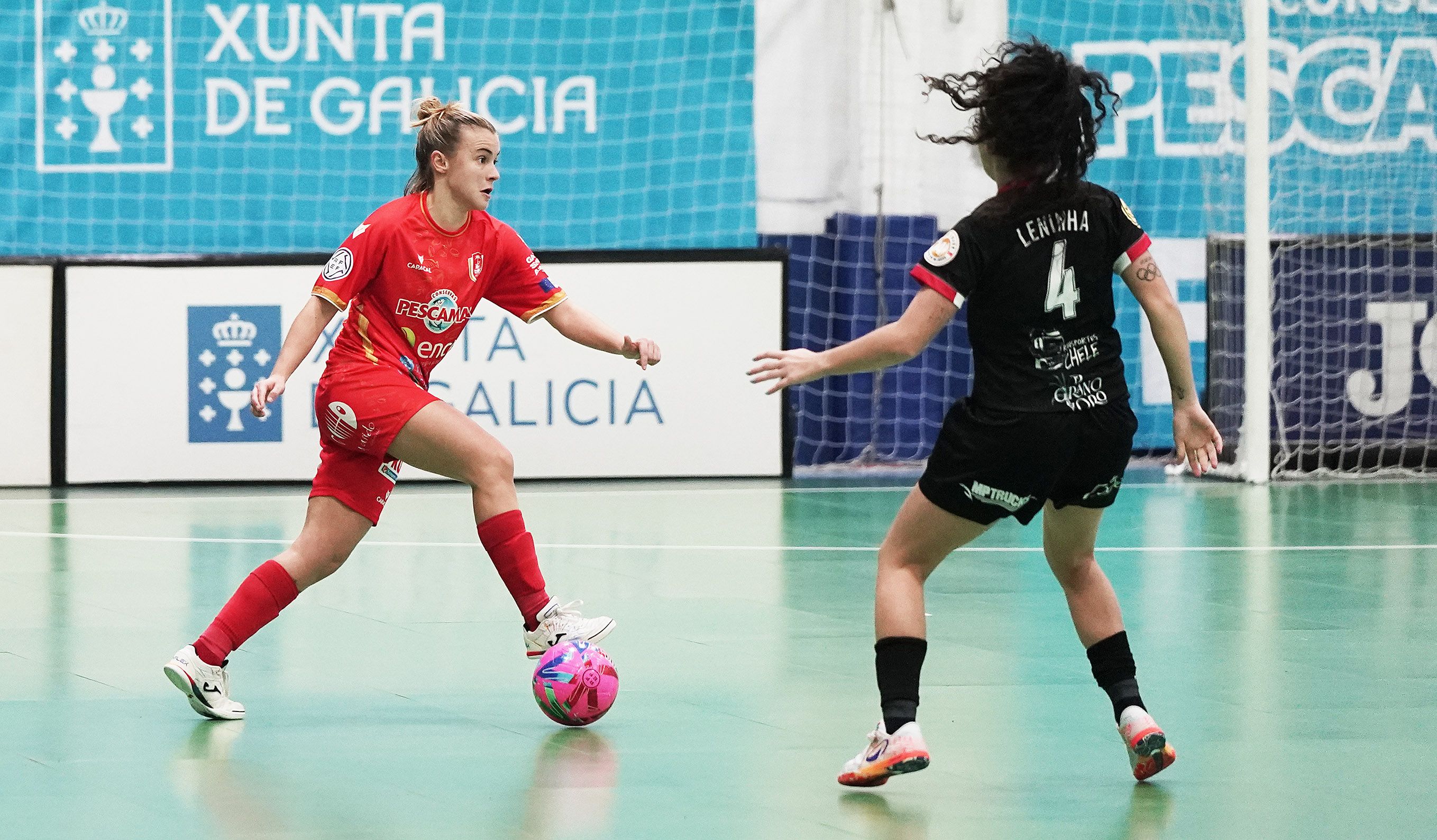 Partido de liga entre Poio Pescamar y Futsi Atlético Navalcarnero en la Seca Partido de liga entre Poio Pescamar y Futsi Atlético Navalcarnero en la Seca
