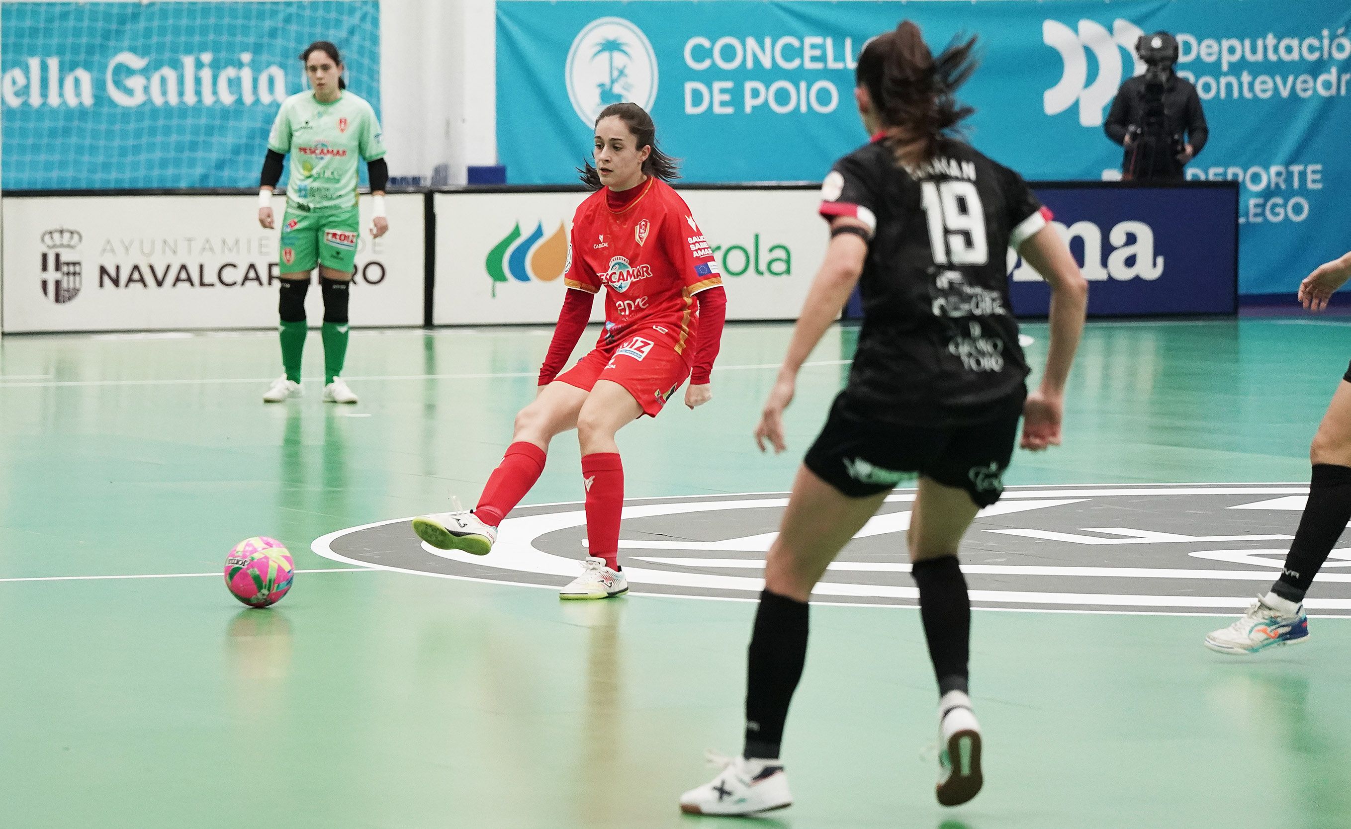 Partido de liga entre Poio Pescamar y Futsi Atlético Navalcarnero en la Seca Partido de liga entre Poio Pescamar y Futsi Atlético Navalcarnero en la Seca