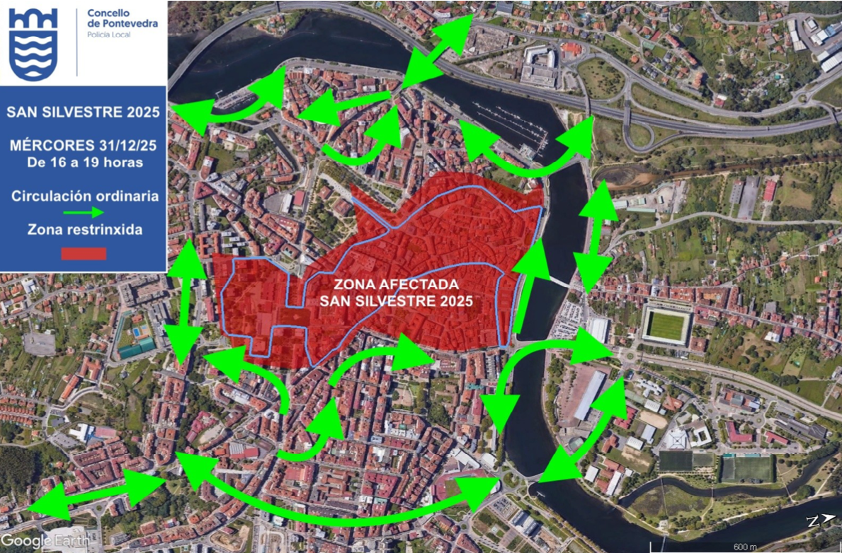 Percorrido da San Silvestre 2025