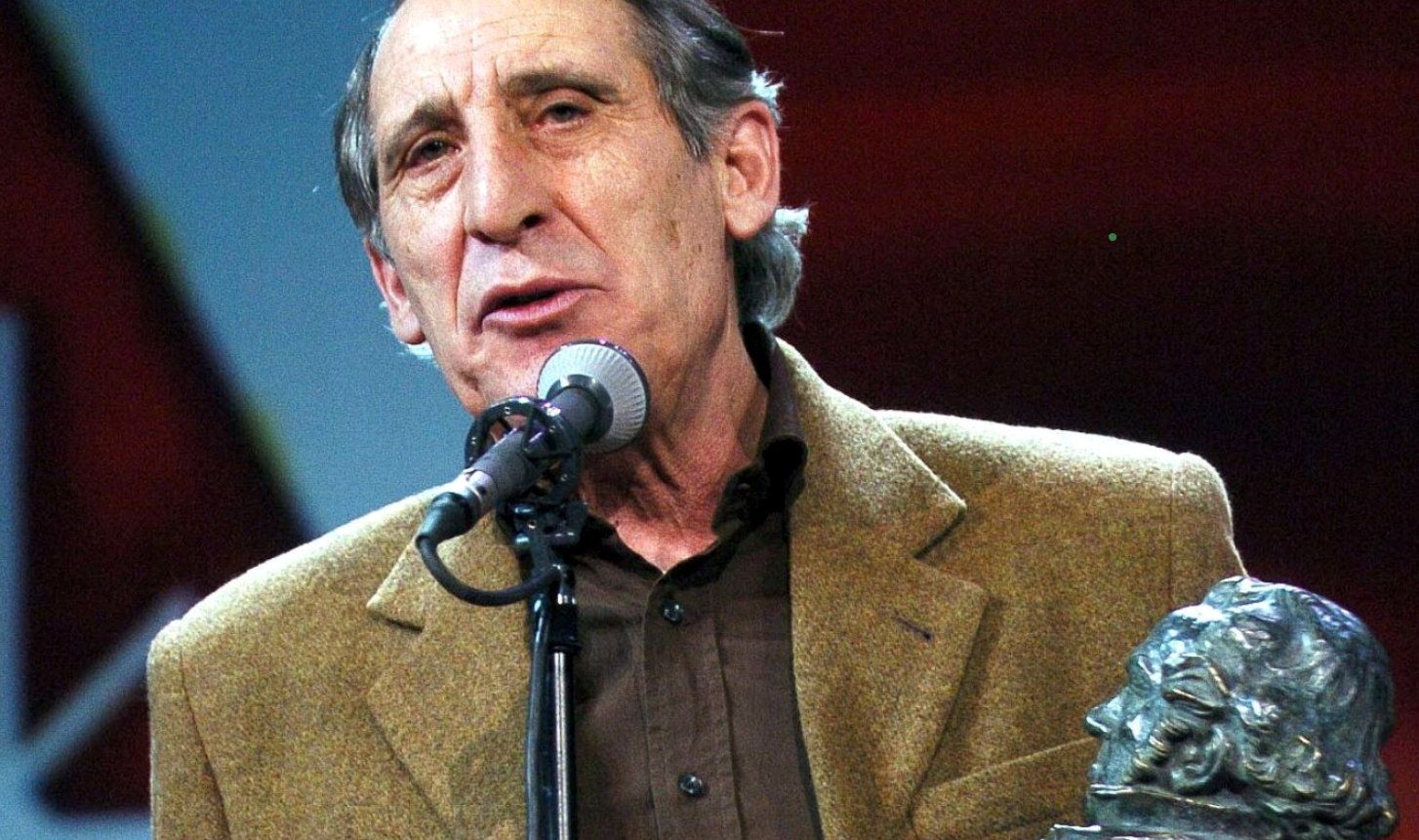 Celso Bugallo recollendo o premio Goya