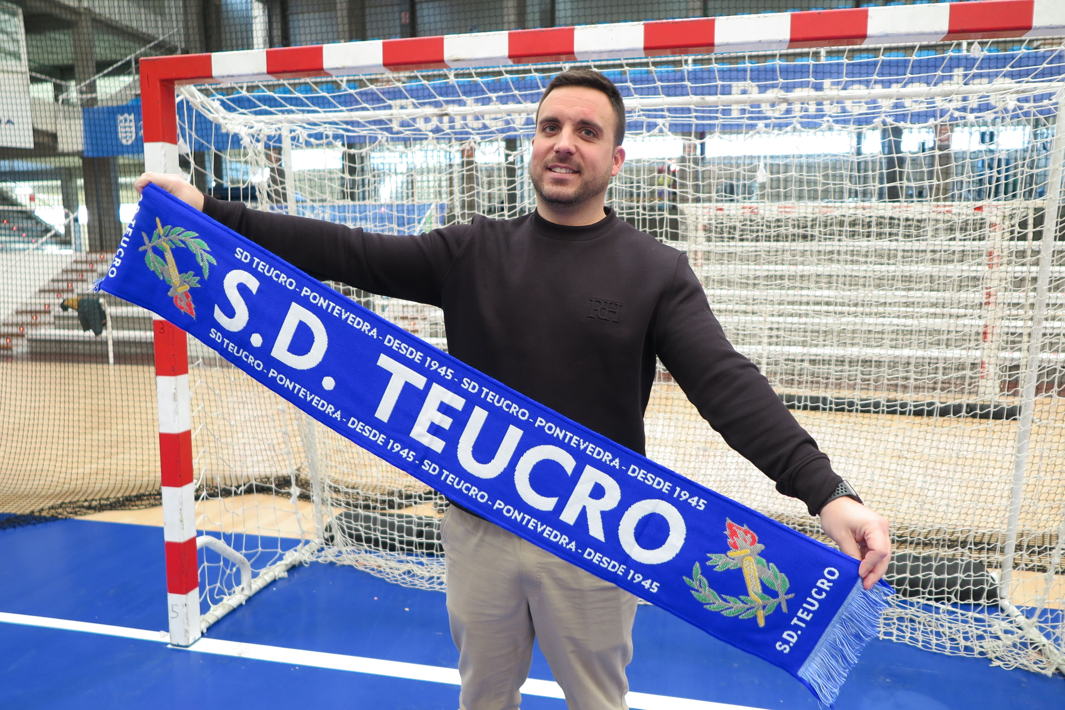 Sergio Carballeira, en su presentación como entrenador del Teucro