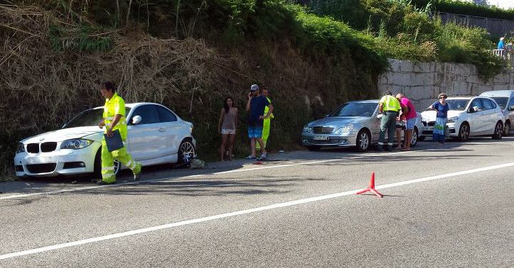 Colisión múltiple en Chancelas
