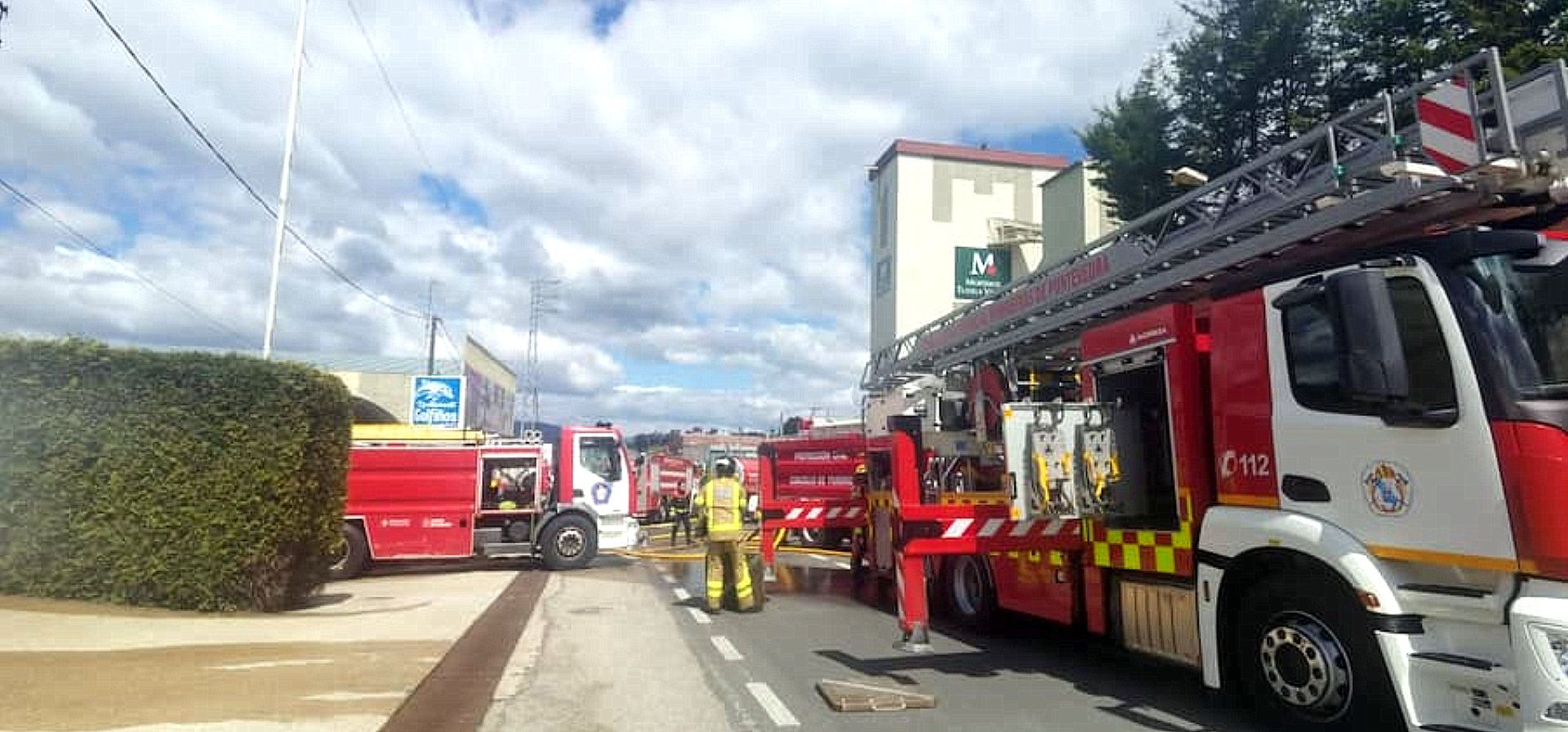 Efectivos do Consorcio de Bombeiros nunha intervención