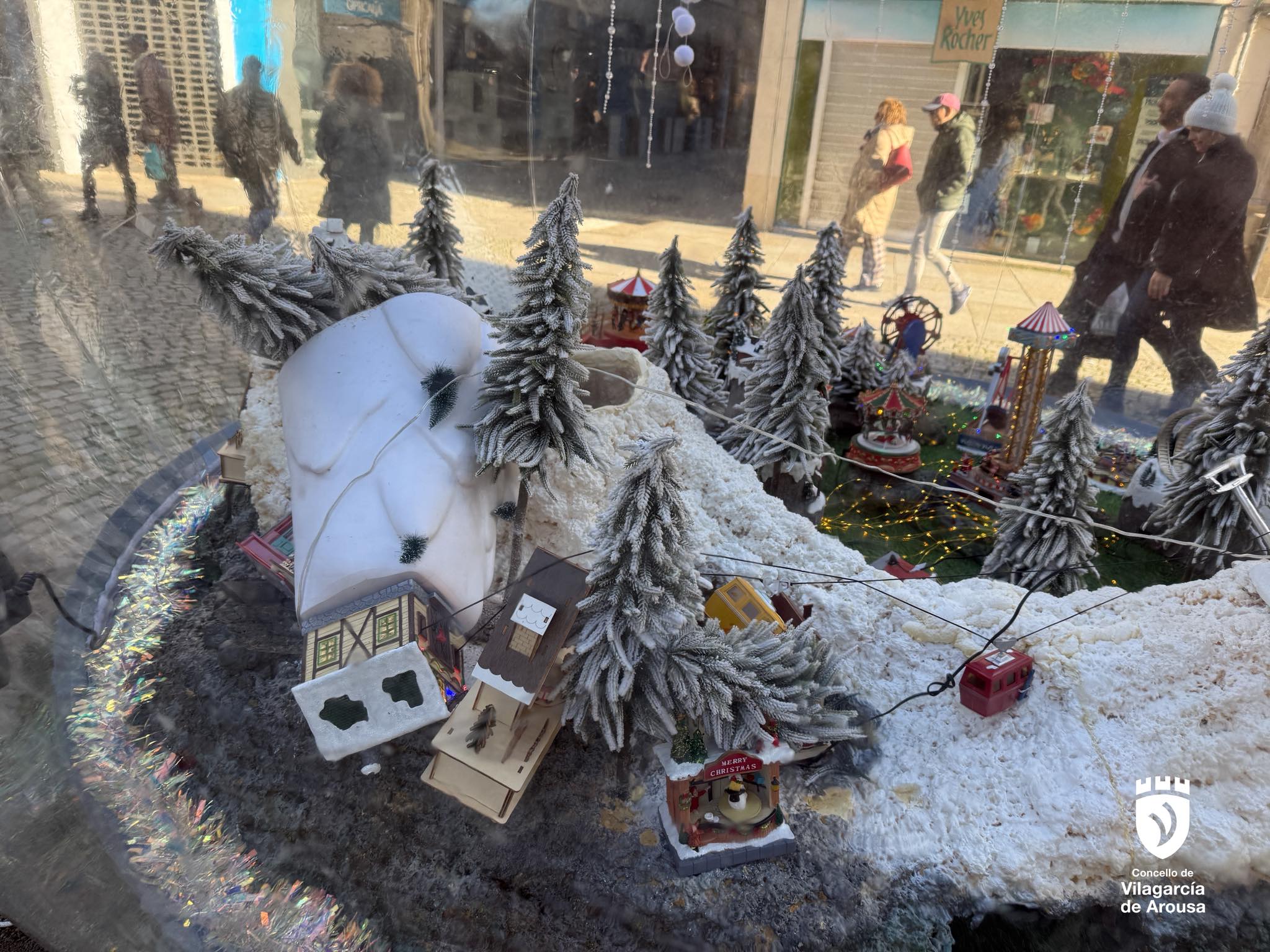 Daños en la decoración de Navidad de Vilagarcía