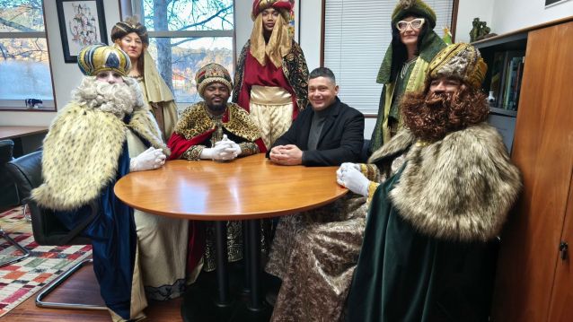 Recepción a los Reyes Magos en Soutomaior Recepción a los Reyes Magos en Soutomaior