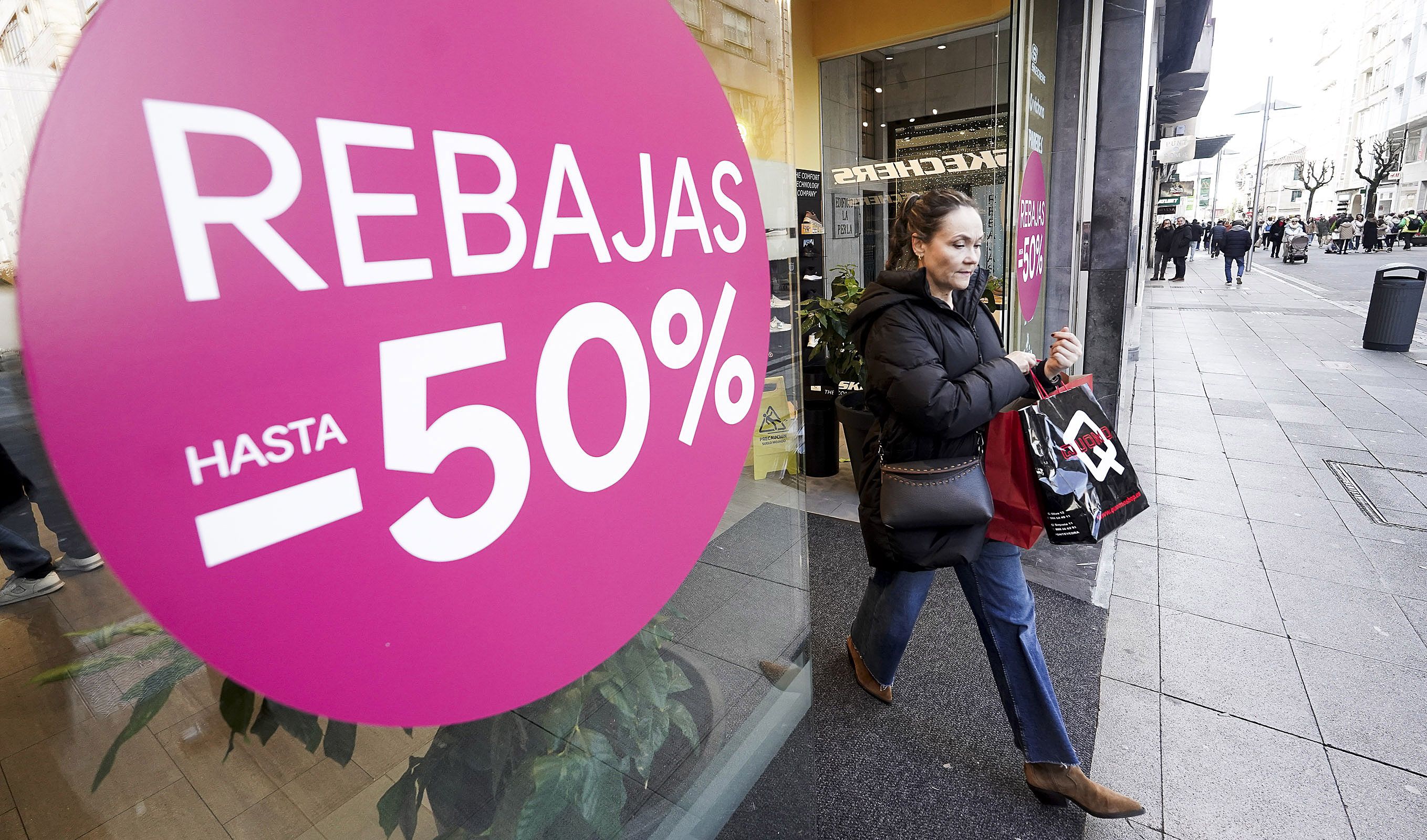 Rebaixas de inverno nos comercios da cidade