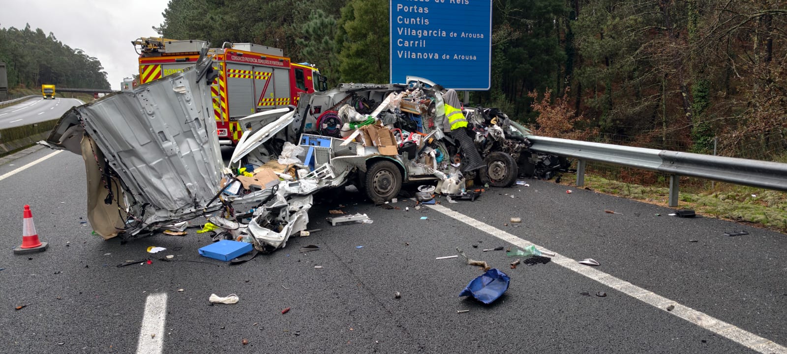 Accidente de tráfico en la AP 9
