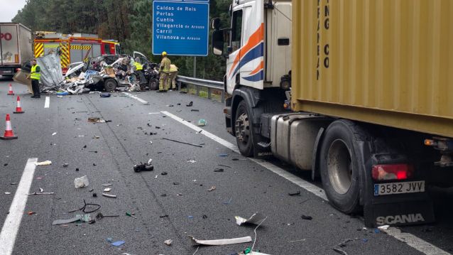 Accidente de tráfico en la AP 9