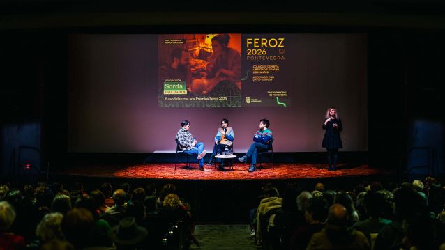 Tertulia no Teatro Principal con Eva Libertad e Álvaro Cervantes