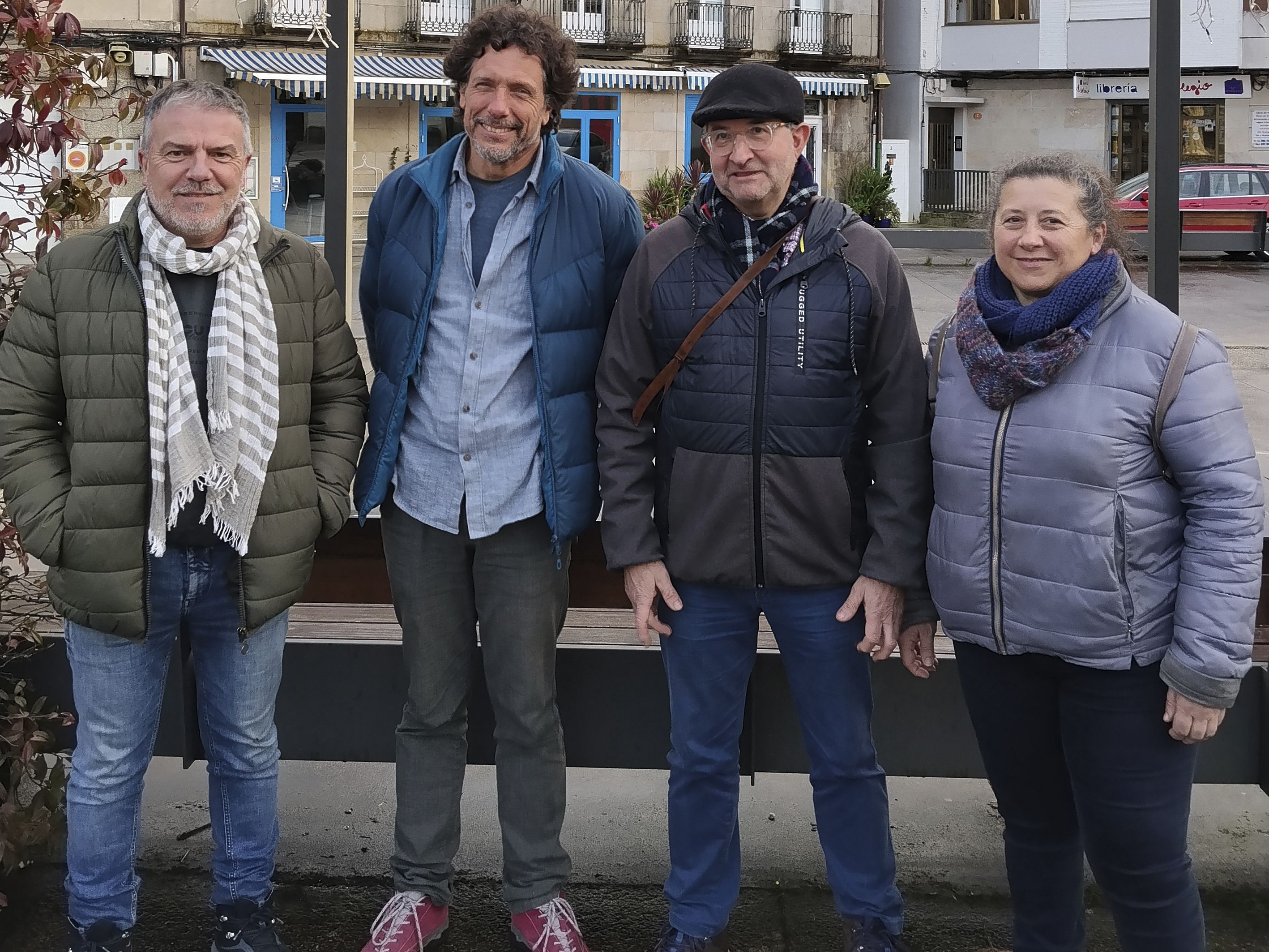 Xabier Lourenzo, Fernando Malvar, Xosé Manuel Cal y Sol Seoane, del BNG de Ponte Caldelas