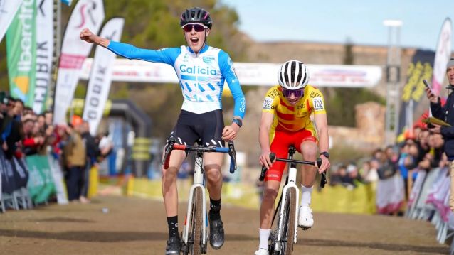 Pedro Cidrás, tras ganar el Campeonato de España de Ciclocross Pedro Cidrás, tras ganar el Campeonato de España de Ciclocross