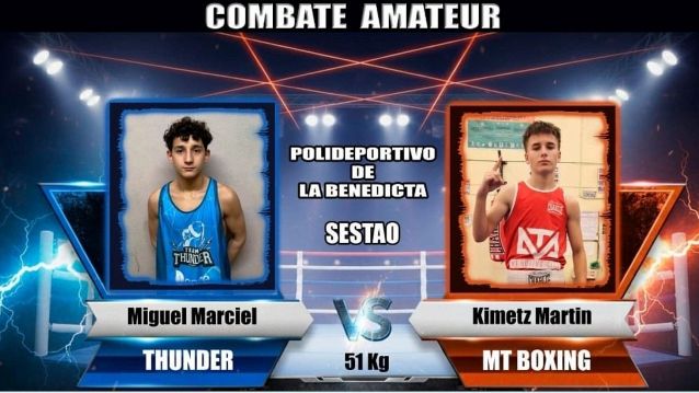Cartel do combate de Miguel Marciel