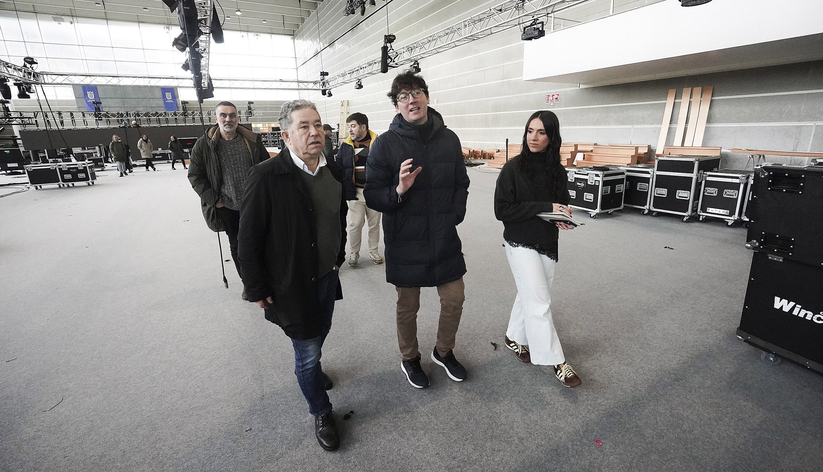 Tarefas de montaxe da escenografía para os Feroz 2026