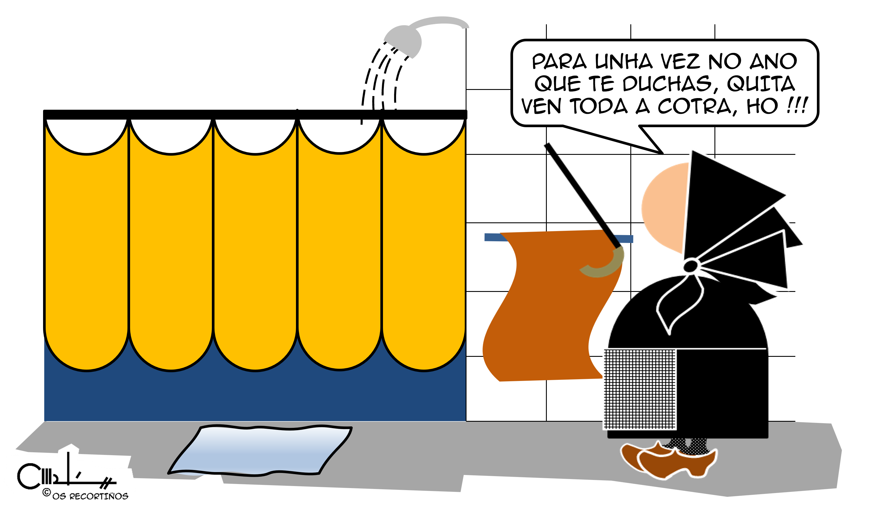 Os Recortiños e a ducha anual