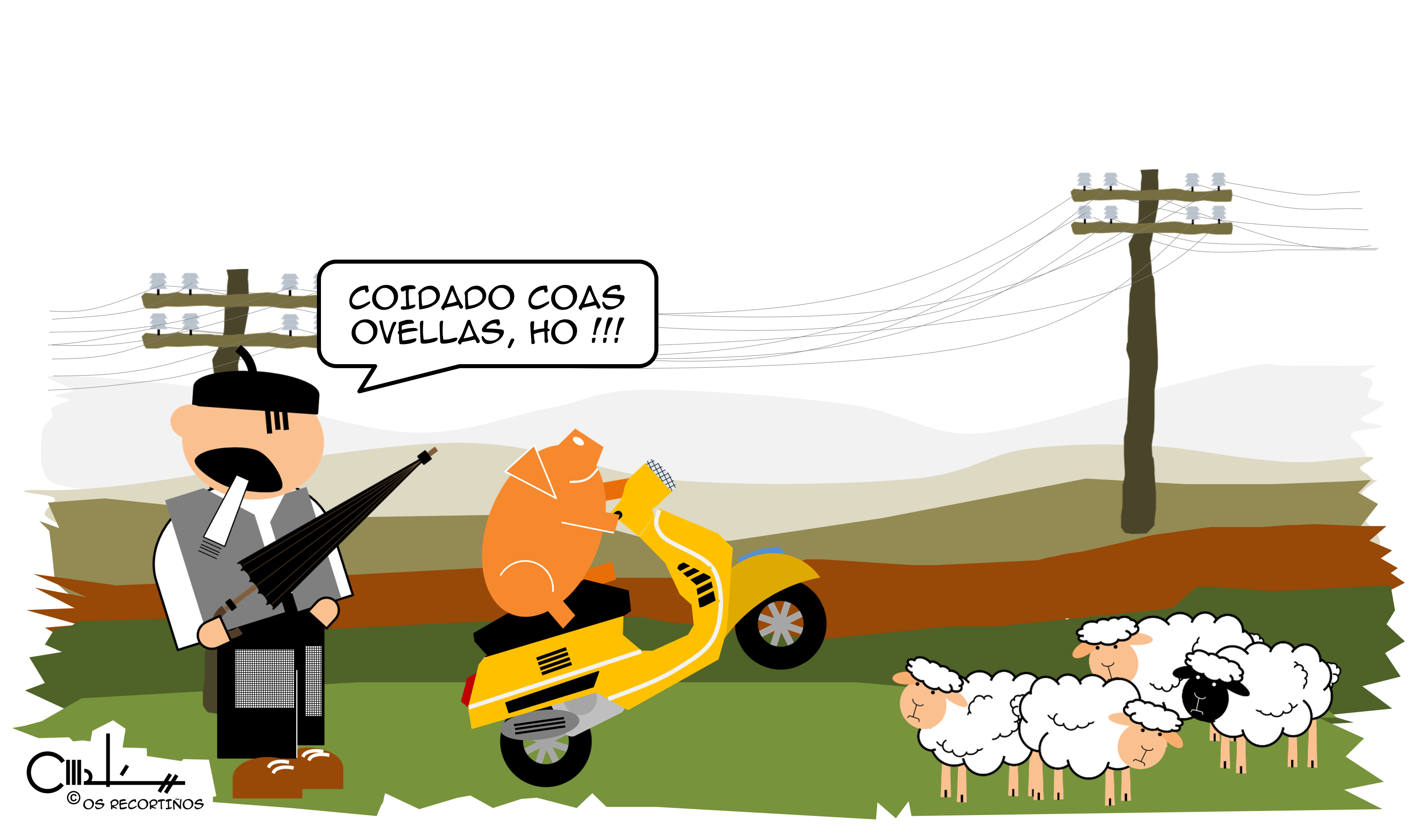 Os Recortiños e coidado coas ovellas