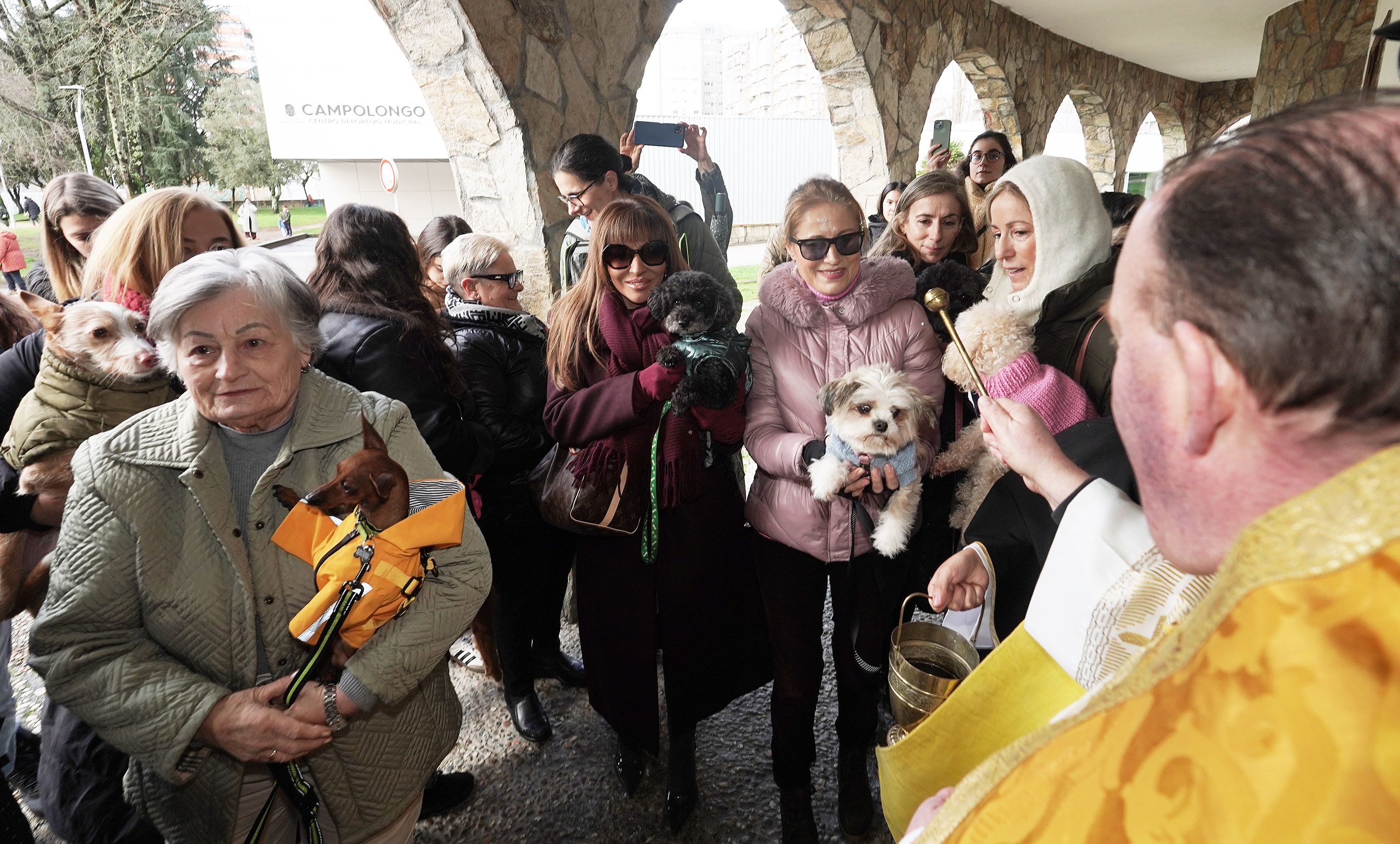 Bendición de animales en Campolongo por el día de San Antón Bendición de animales en Campolongo por el día de San Antón