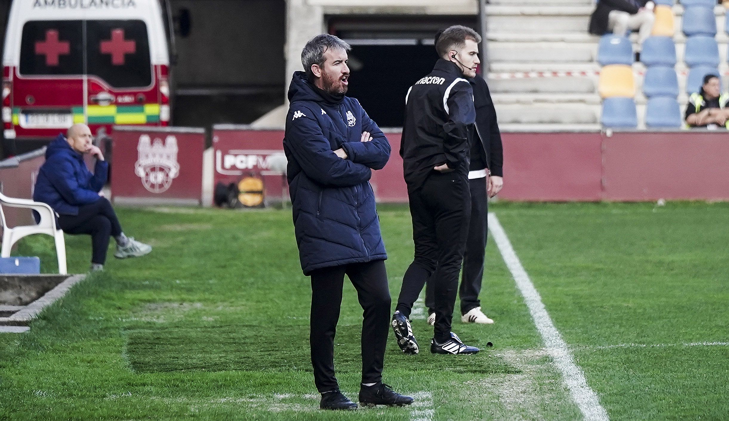 Partido entre Pontevedra CF y Arenteiro en Pasarón