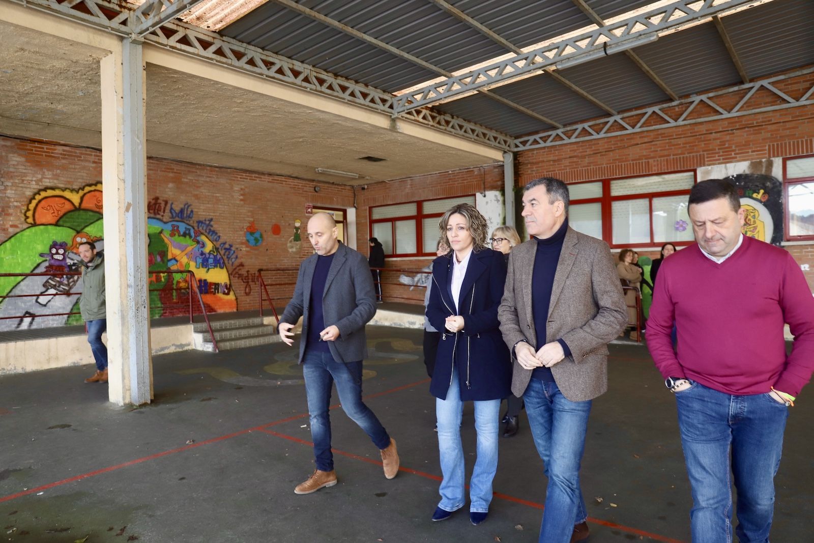 Visita del conselleiro de Educación al colegio de Cuntis