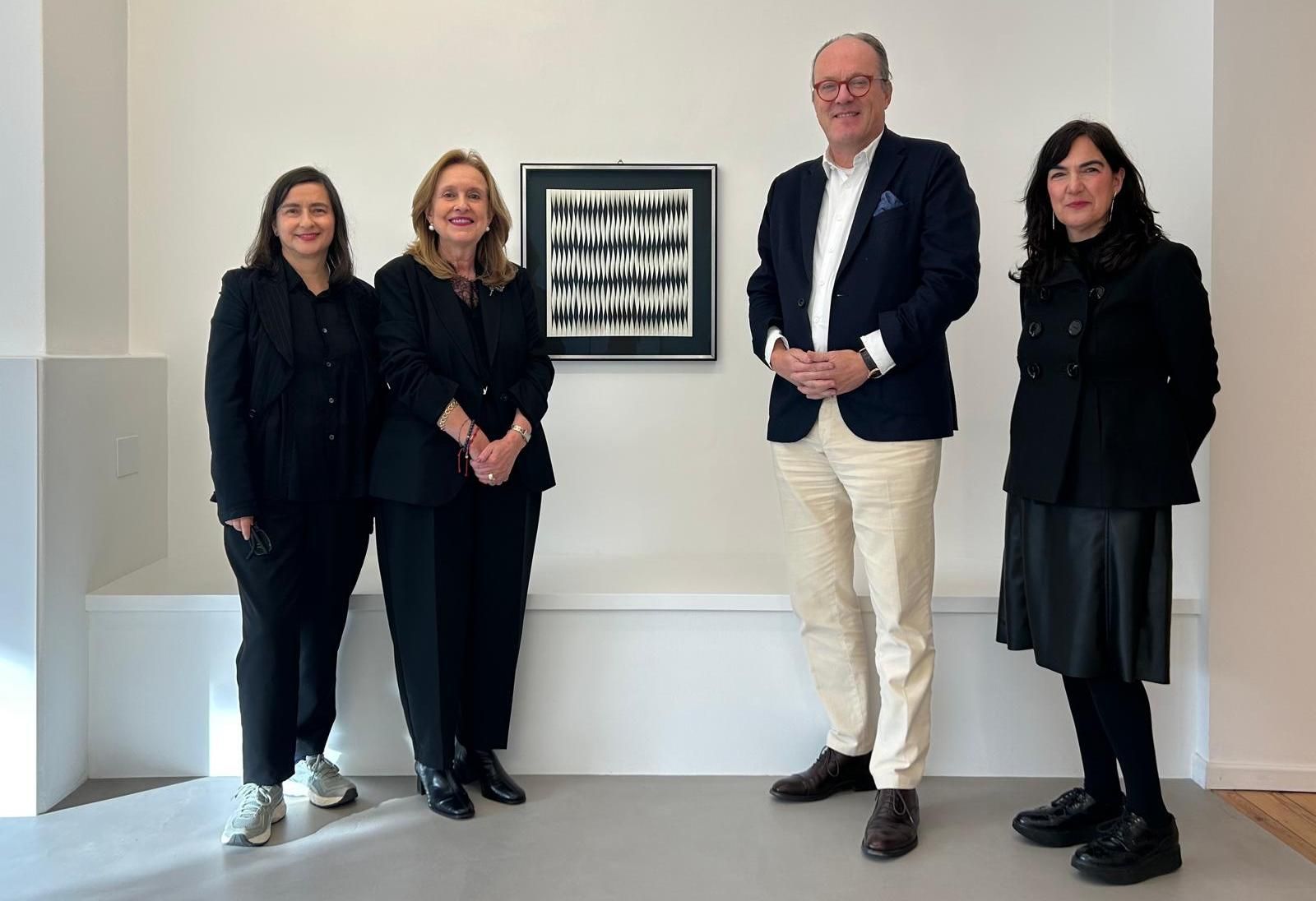 Visita de Ángeles Tilve e Agar Ledo á Fundación Walter & Nicole Leblanc